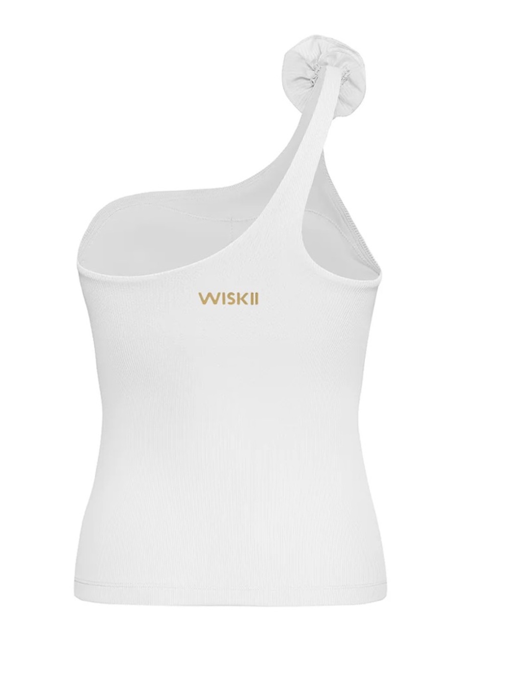 Wiskii Active ONE-SHOULDER FLORAL TANK TOP Ivory Size Small BNWT - Picture 4 of 4